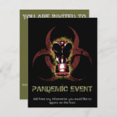 Biogevaarlijk gasmasker kaart (Voorkant / Achterkant)