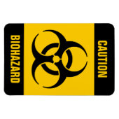 Biogevaarsetiket Magneet (Horizontaal)