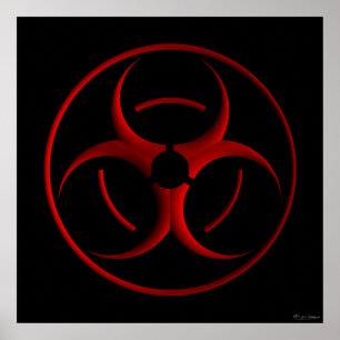 Biogevaarsteken Poster