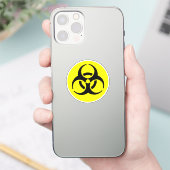 Biogevaarsymbool Sticker (Telefoon)