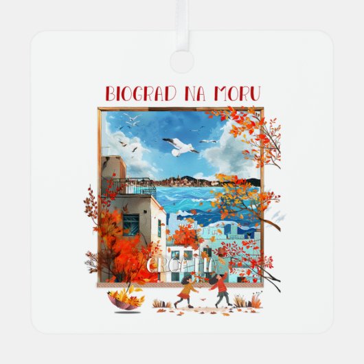 Biograd na Moru 2 Metalen Ornament (Voorkant)