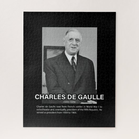 Biografie Charles de Gaulle Legpuzzel (Verticaal)