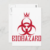 BIOHAZARD(赤) BRIEFKAART (Voorkant / Achterkant)