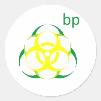 Biohazard bp 2 ronde sticker