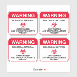 Biohazard Cafeïnehoudende Stickers (rond)