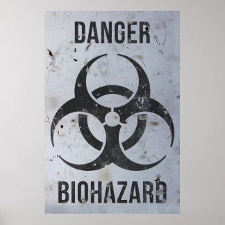 Biohazard Danger Sign Poster