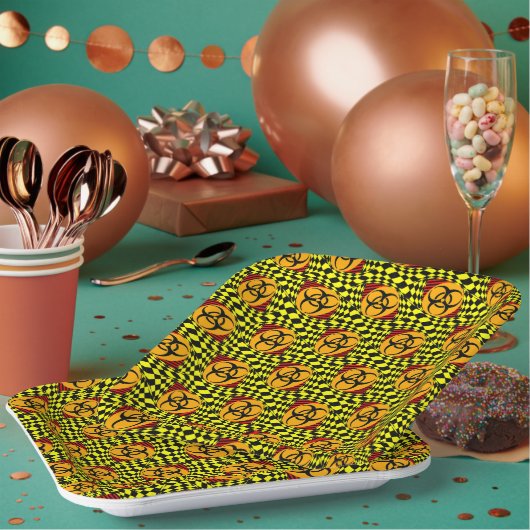 Biohazard Design by Kenneth Yoncich Papieren Bordje (Multi)