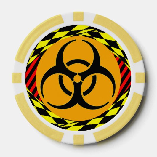 Biohazard Design by Kenneth Yoncich Poker Chips (Voorkant)