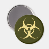 Biohazard -dist -yellow magneet (Voorkant / Achterkant)