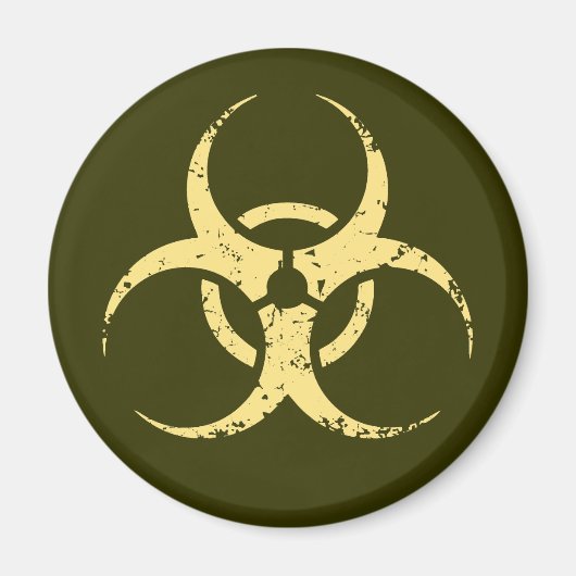 Biohazard -dist -yellow magneet (Voorkant)