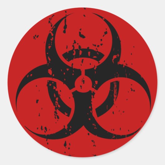 Biohazard Faded Stickers (Voorkant)