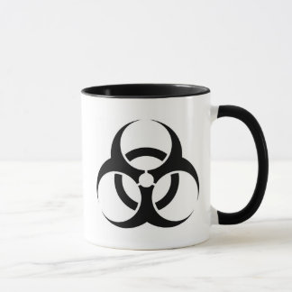 Biohazard mok met tekst