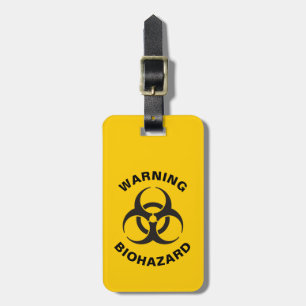 Biohazard pictogram bagagelabel