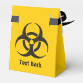 Biohazard pictogram bedankdoosjes (Achterkant)