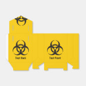 Biohazard pictogram bedankdoosjes (Uitgevouwen)