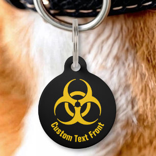 Biohazard-pictogram Huisdierpenning