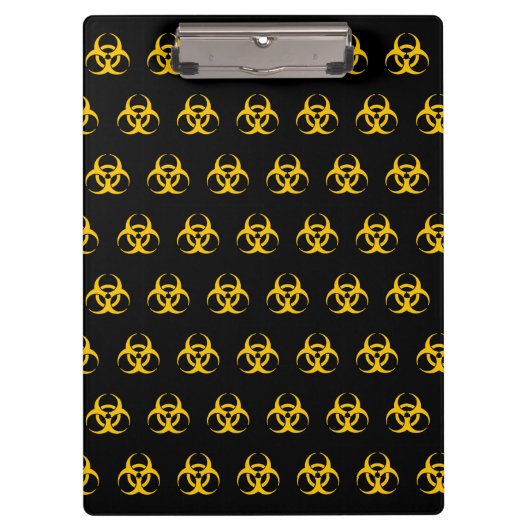 Biohazard pictogram klembord (Voorkant)