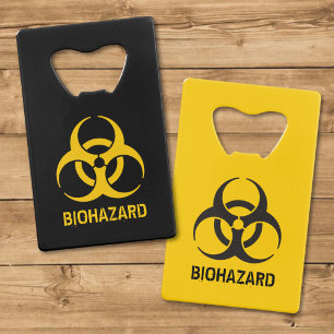 Biohazard-pictogram Kredietkaart Flessenopener