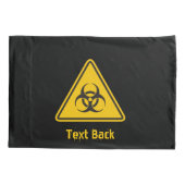 Biohazard pictogram kussensloop (Achterkant)