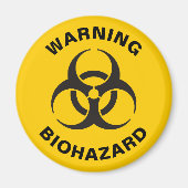 Biohazard pictogram magneet (Voorkant)
