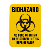 Biohazard pictogram magneet (Verticaal)