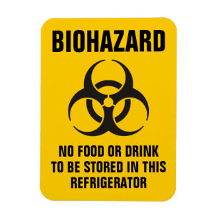 Biohazard pictogram magneet