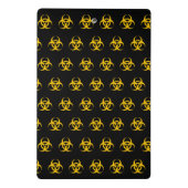 Biohazard pictogram mini klembord (Achterkant)