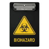 Biohazard pictogram mini klembord (Voorkant)
