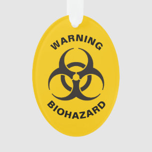 Biohazard pictogram ornament