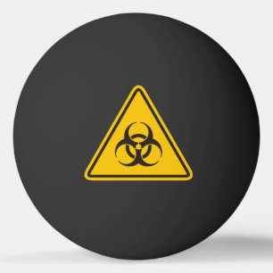 Biohazard pictogram pingpongballen