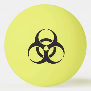 Biohazard pictogram pingpongballen