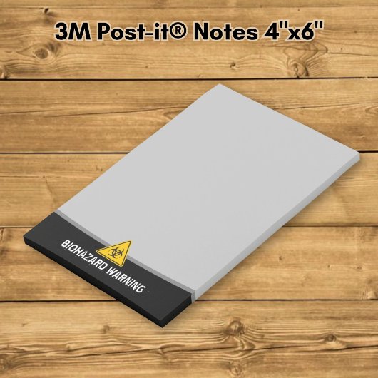 Biohazard pictogram post-it® notes