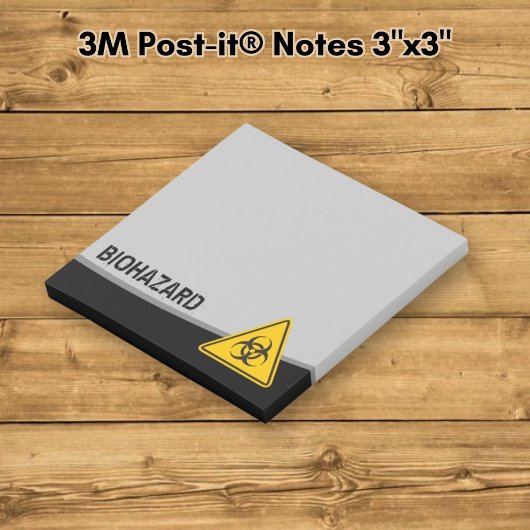 Biohazard pictogram post-it® notes