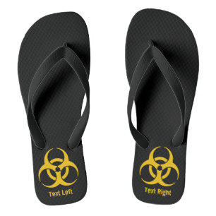 Biohazard pictogram teenslippers