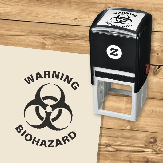 Biohazard-pictogram Zelfinktende Stempel