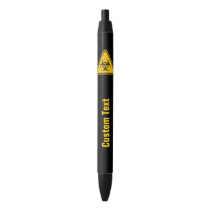 Biohazard pictogram zwarte inkt pen