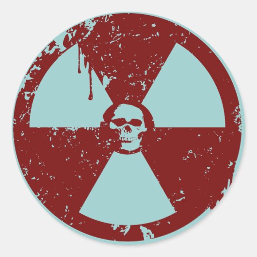 BioHazard Ronde Sticker (Voorkant)