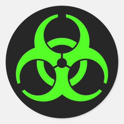 Biohazard Ronde Stickers (Voorkant)