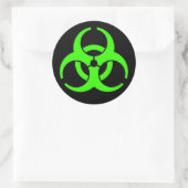 Biohazard Ronde Stickers (Tas)