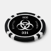 Biohazard Serious Gamers Gift - Zwarte Poker Chips (Enkel)