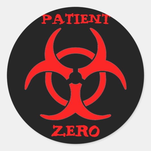Biohazard Sticker Patient Zero (Voorkant)
