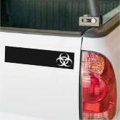 Biohazard Symbool Bumpersticker (Op Truck)