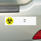 BioHazard Symbool Bumpersticker (Op auto)
