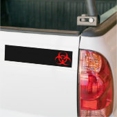 Biohazard Symbool Bumpersticker (Op Truck)