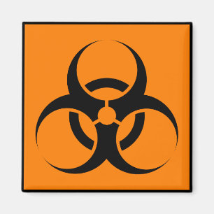 Biohazard Symbool Feesttijd Wijn Kaas Diner Magneet