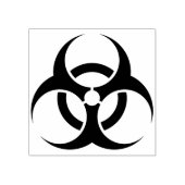 Biohazard Symbool Kunststempel Rubberstempel (Afrduk)