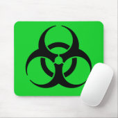 Biohazard Symbool Muismat (Met muis)