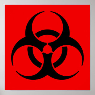 Biohazard Symbool Poster