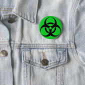 Biohazard Symbool Ronde Button 5,7 Cm (In situ)