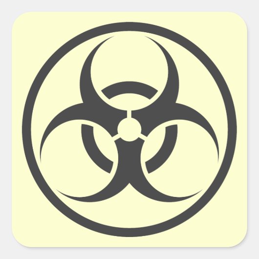 biohazard vierkante sticker (Voorkant)